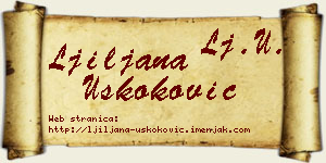 Ljiljana Uskoković vizit kartica